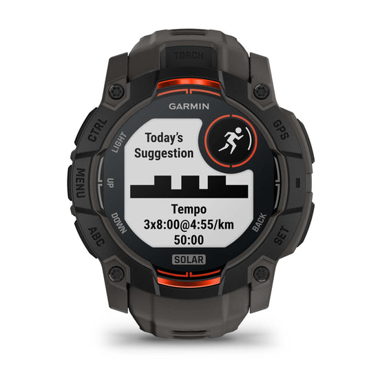 Reloj Garmin Instinct 3 - 50mm, Solar Negro con Correa Carbón 010-02935-00