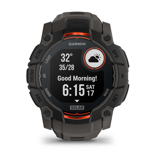 Reloj Garmin Instinct 3 - 50mm, Solar Negro con Correa Carbón 010-02935-00