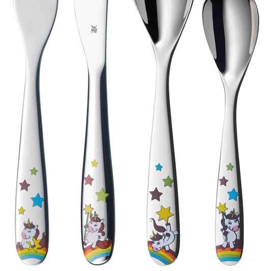 Cubiertos de Niño WMF 4 piezas Unicornio