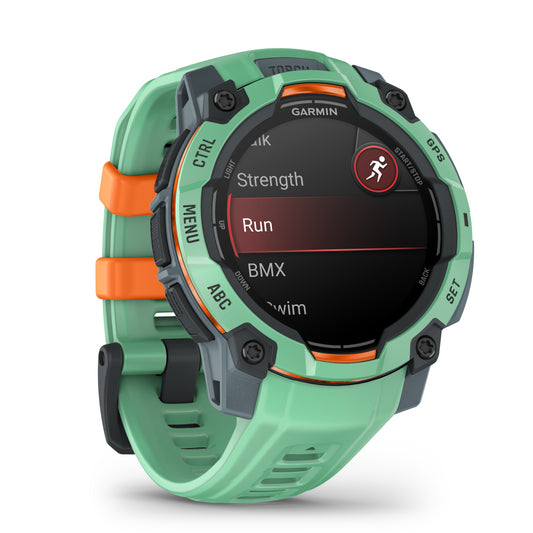 Reloj Garmin Instinct 3 - 45mm, AMOLED Verde con Correa Verde 010-02936-01