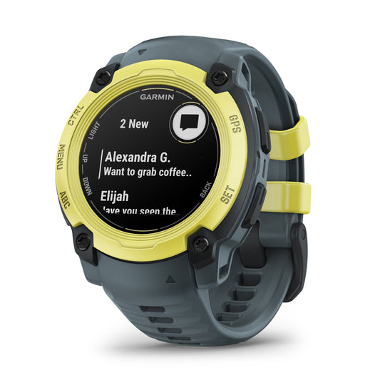 Reloj Garmin Instinct E - 40mm Amarillo con Correa Gris 010-02932-01