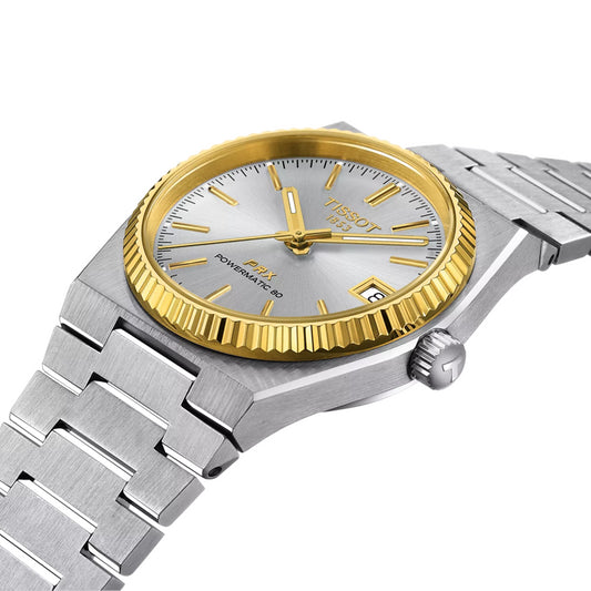 Reloj Tissot PRX Powermatic 80 35mm Steel and 18K Gold Bezel T931.207.41.031.01