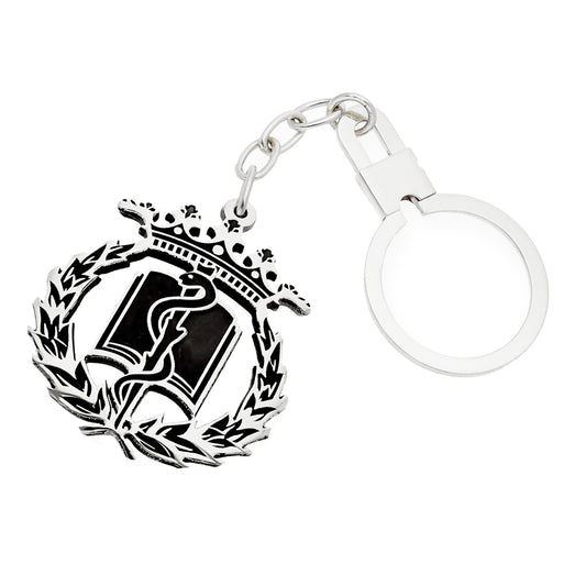 Llavero Insignia de Medicina en Plata de Ley 925