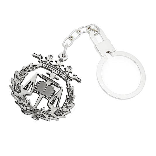 Llavero Insignia de Ciencias del Trabajo en Plata de Ley 925