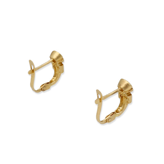 Pendientes Tunsak en Oro de 18K con Circonita Central