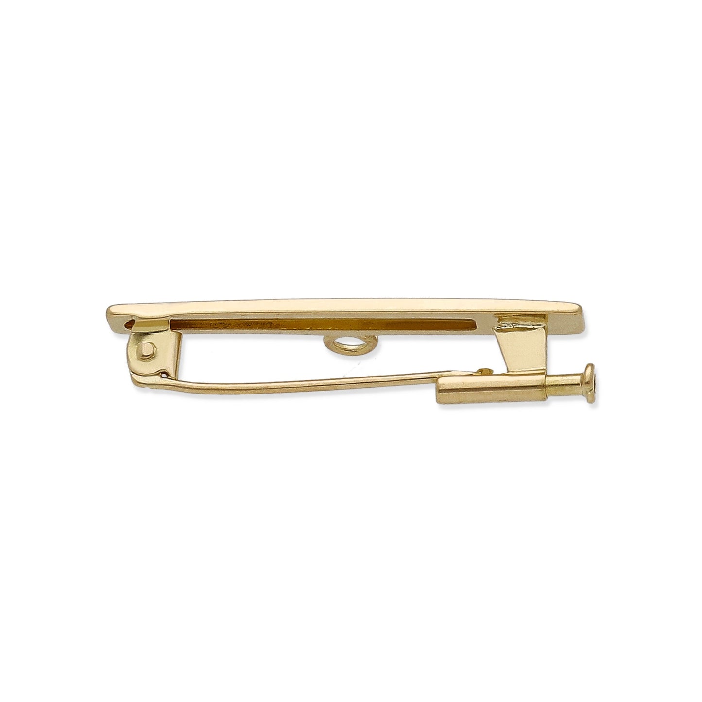 Imperdible Bebé de Barra Mate con Bordes Cuadrados en Oro Amarillo 18K