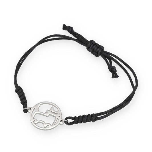 Pulsera Macramé de Gato con Plata de Ley 925