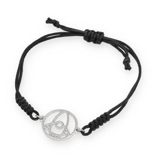 Pulsera Macramé de Cohete con Plata de Ley 925