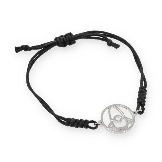 Pulsera Macramé de Cohete con Plata de Ley 925