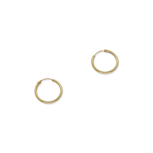 Pendientes de Aro 15 mm en Oro 18K