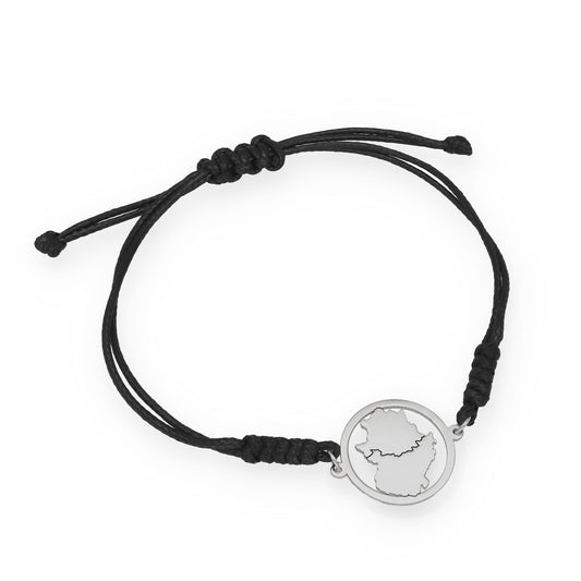 Pulsera Macramé de Extremadura con Plata de Ley 925