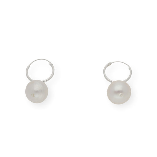 Pendientes de Aro en Plata de Ley 925 con Perlas FreshWater