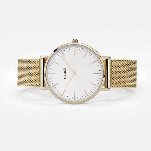 Reloj Cluse LA BOHEME Mesh Gold/White CL18109