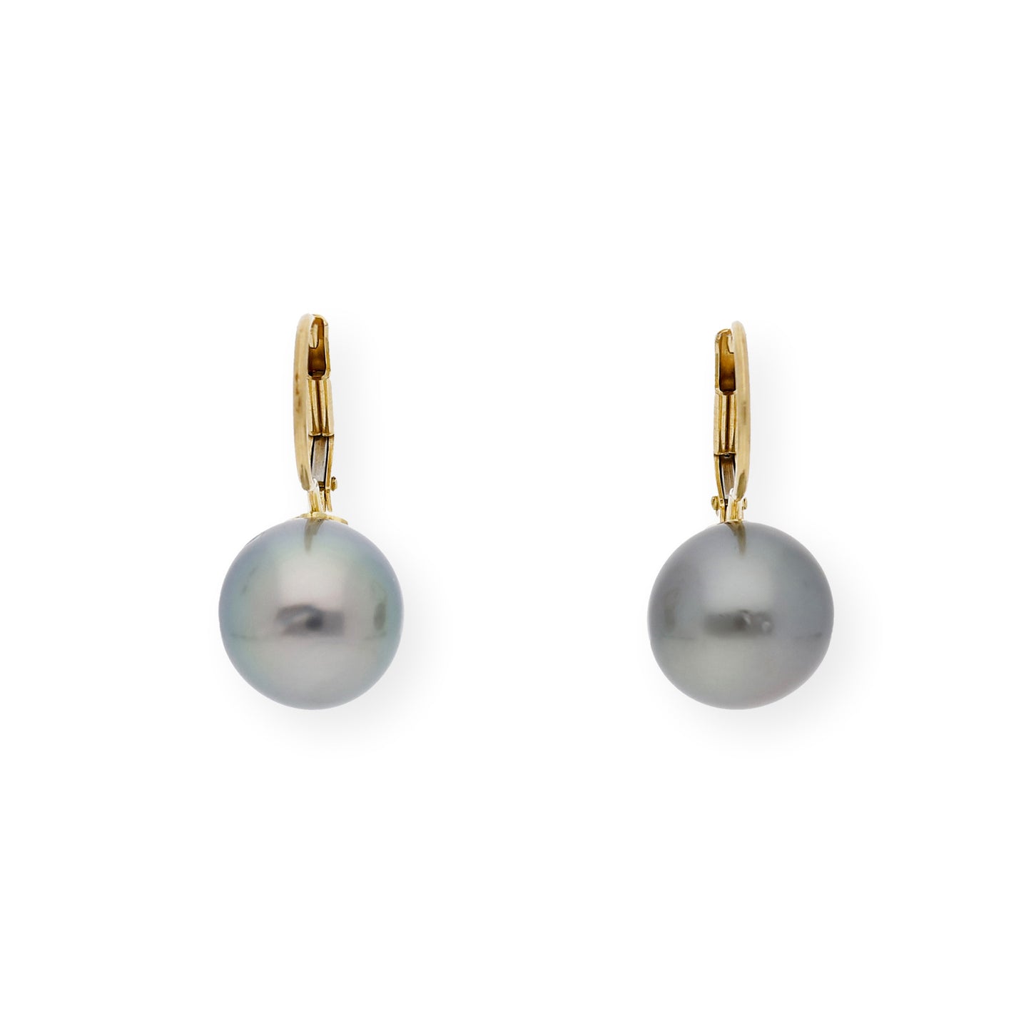 Pendientes en Oro de Ley 18K con Perlas Tahití