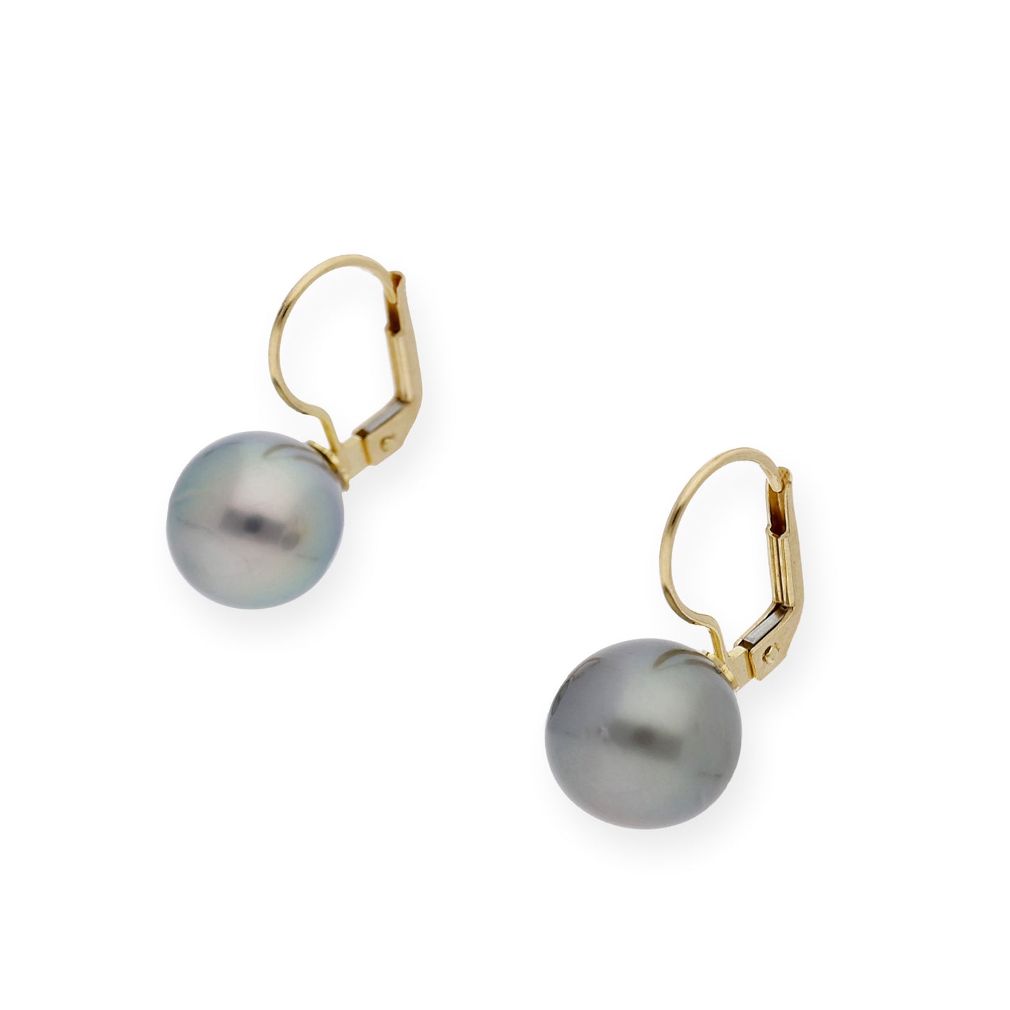 Pendientes en Oro de Ley 18K con Perlas Tahití
