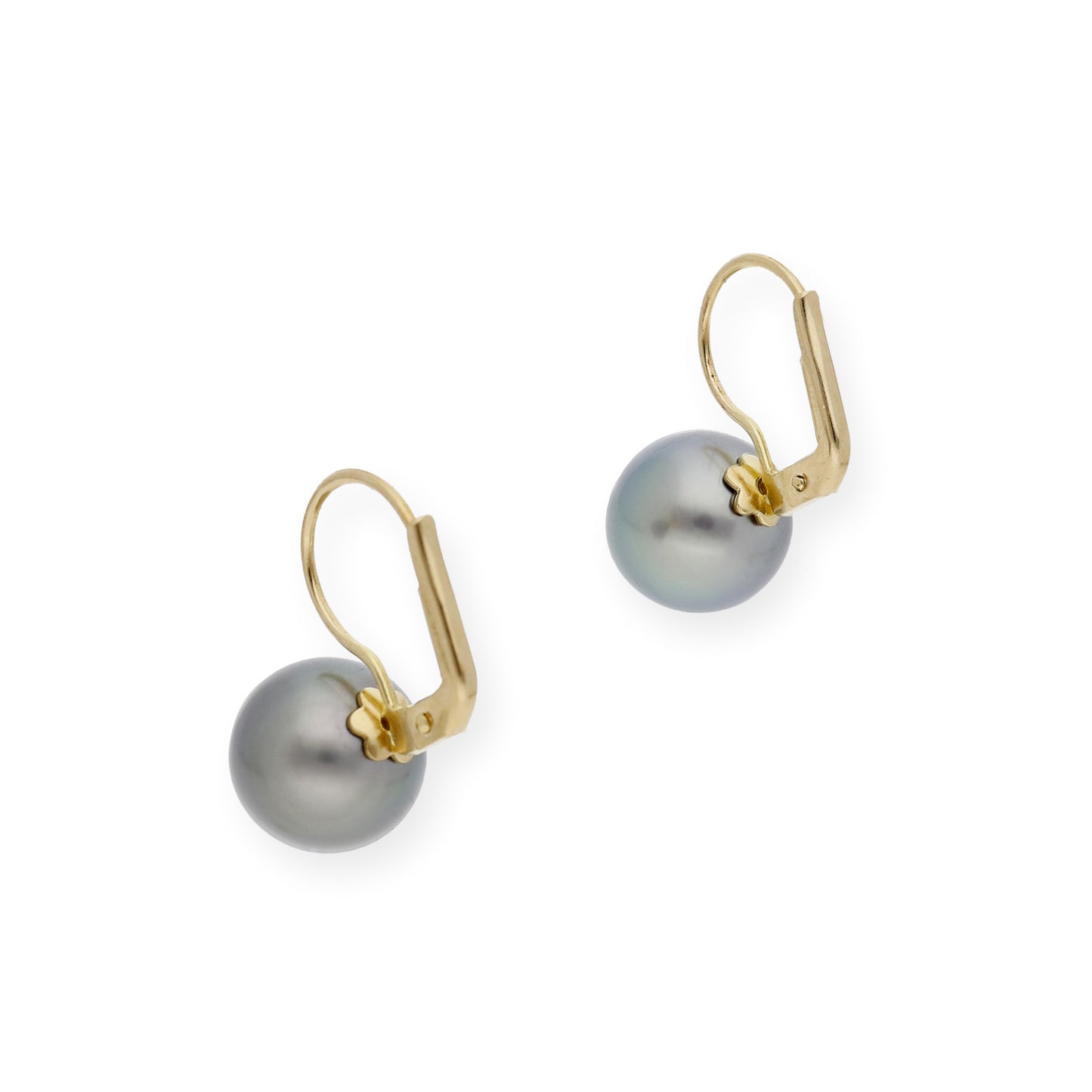 Pendientes en Oro de Ley 18K con Perlas Tahití