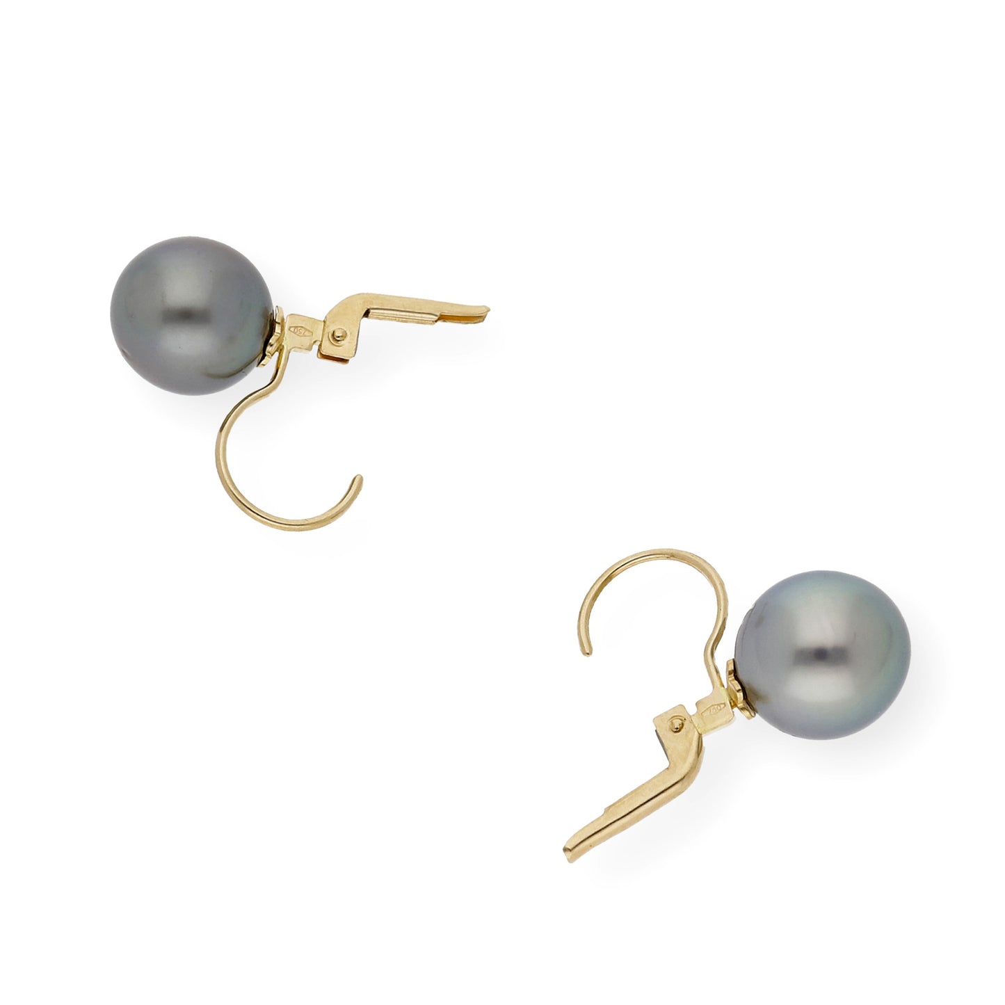 Pendientes en Oro de Ley 18K con Perlas Tahití