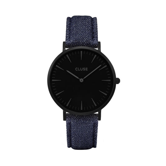 Reloj Cluse LA BOHEME Full Black Blue Denim CL18507