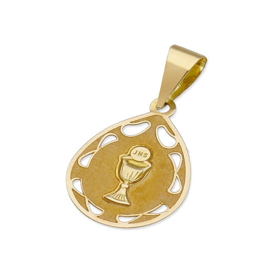 Medalla de Cáliz en Oro 18K Primera Comunión