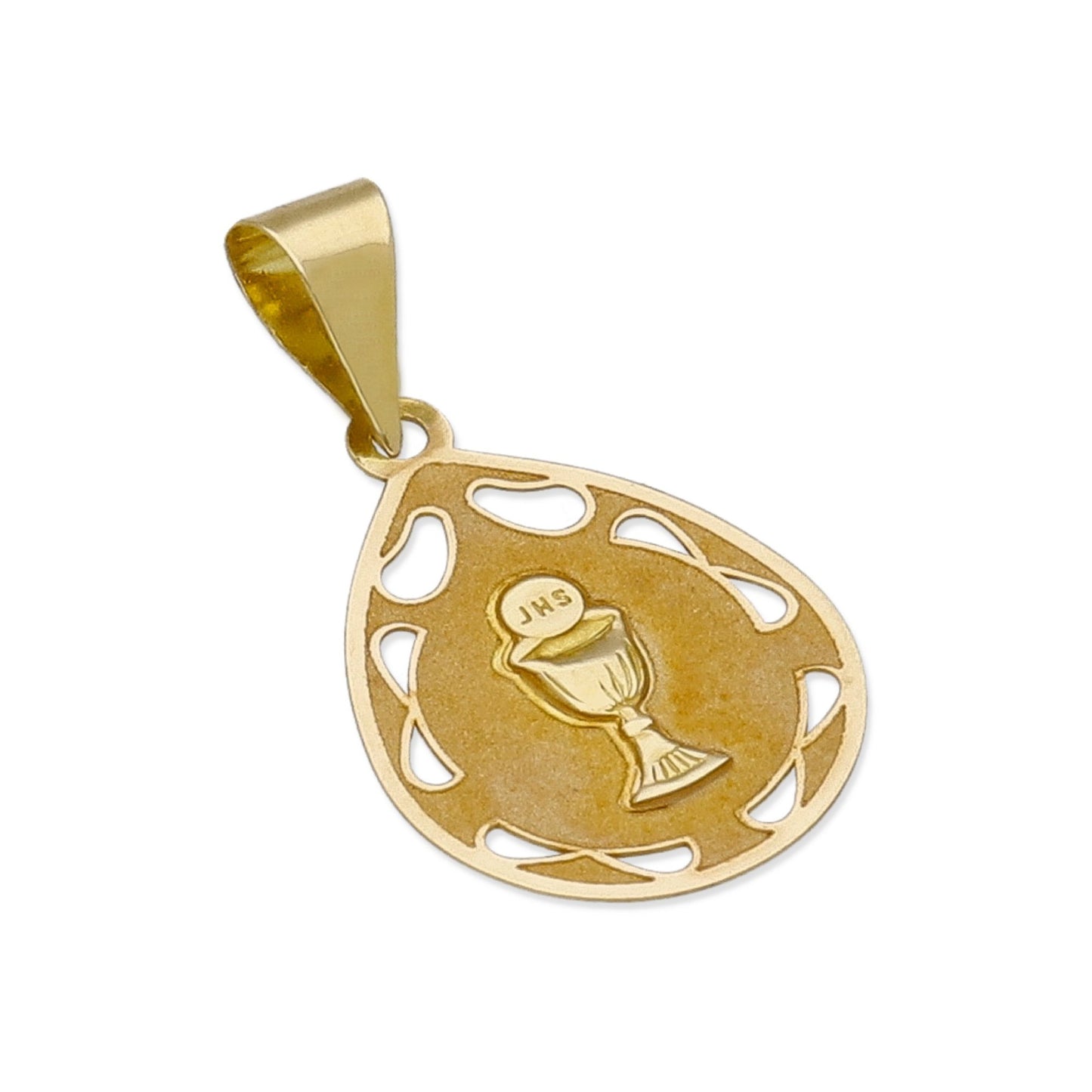 Medalla de Cáliz en Oro 18K Primera Comunión