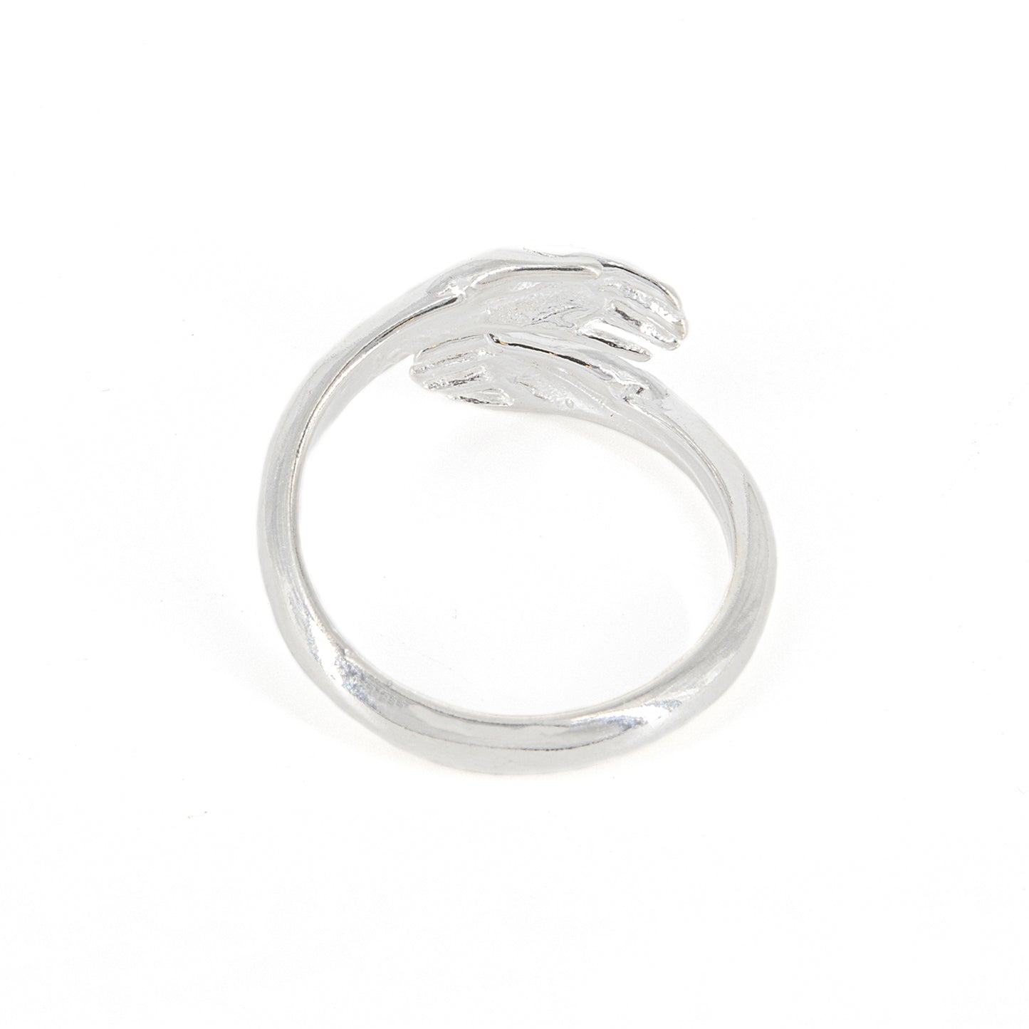 Anillo Klem de Plata con Manos Abiertas