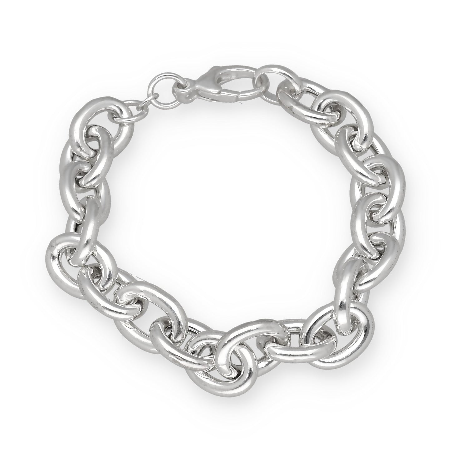Pulsera Eslabones Ovalados de Plata de Ley 925