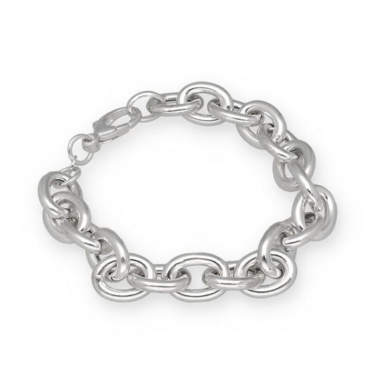 Pulsera Eslabones Ovalados de Plata de Ley 925