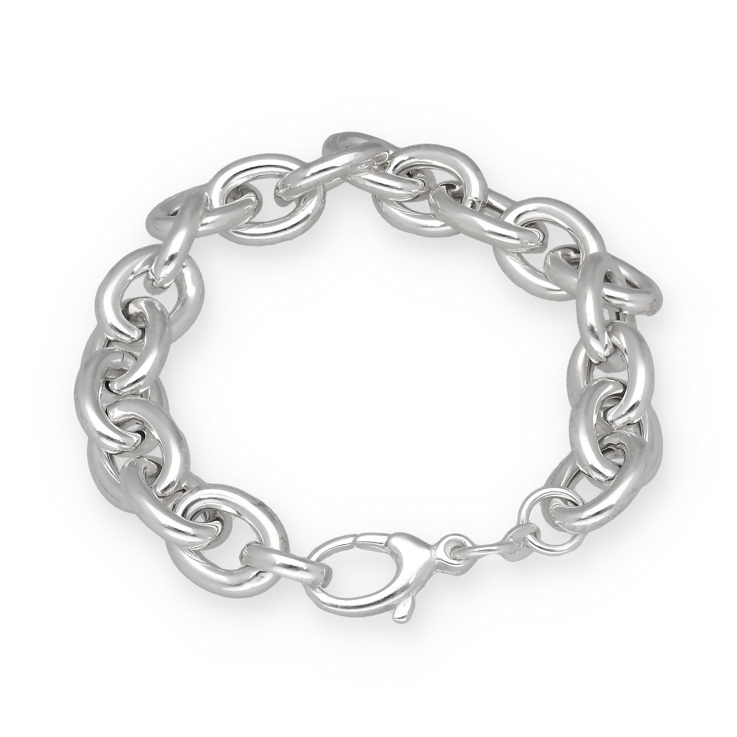 Pulsera Eslabones Ovalados de Plata de Ley 925