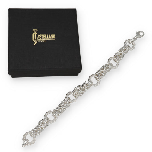 Pulsera Nudos Retorcidos de Plata de Ley 925