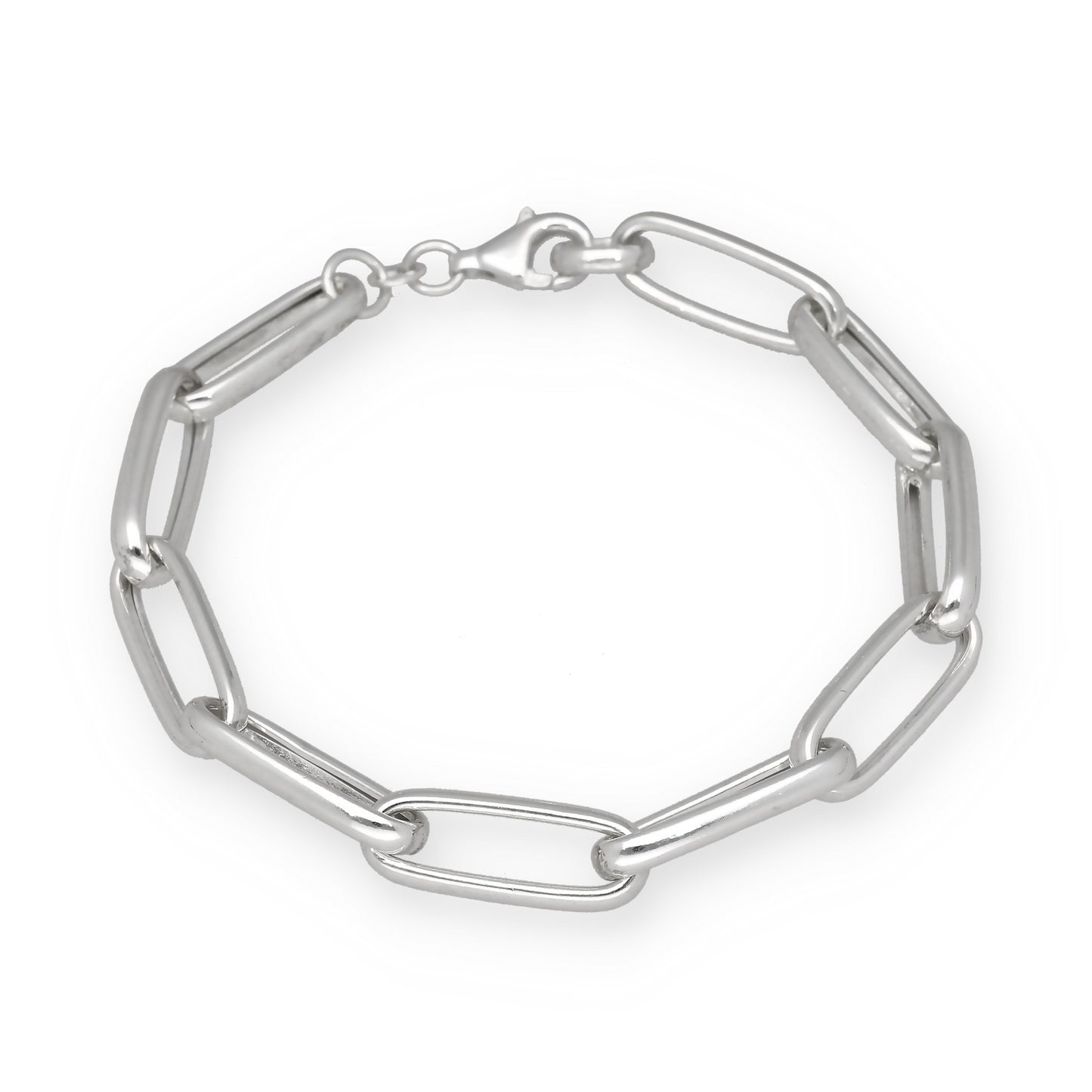 Pulsera Eslabones Largos de Plata de Ley 925
