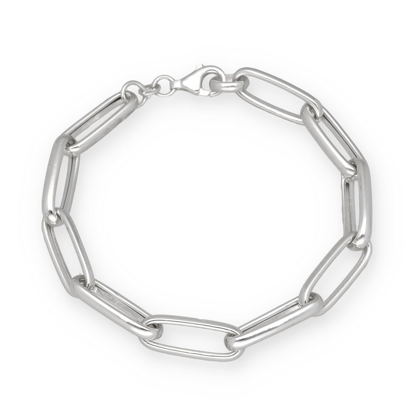 Pulsera Eslabones Largos de Plata de Ley 925