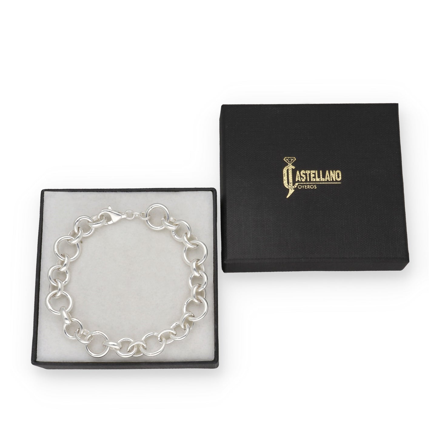 Pulsera Rolo de Plata de Ley 925