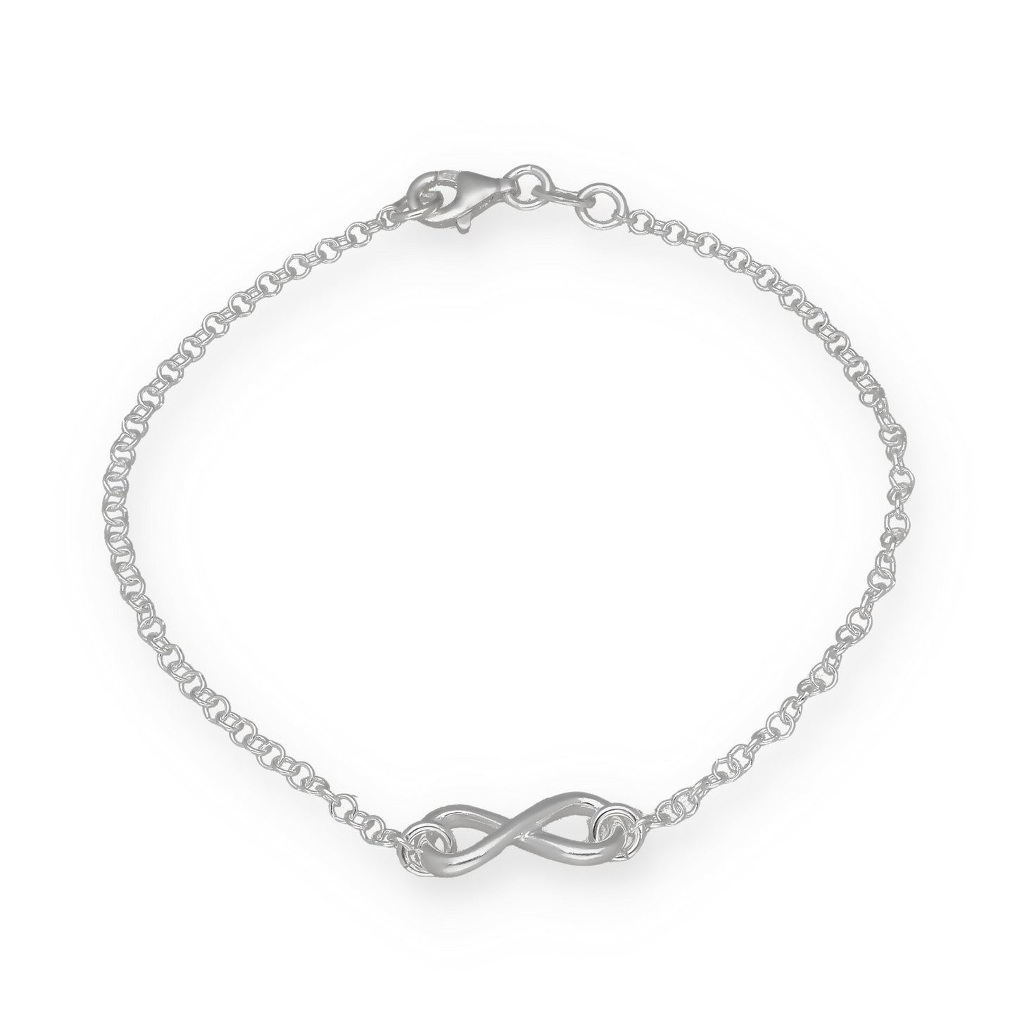Pulsera Infinito de Plata de Ley 925