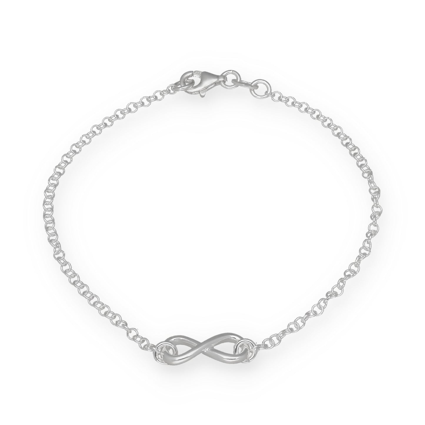 Pulsera Infinito de Plata de Ley 925