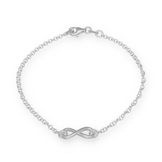 Pulsera Infinito de Plata de Ley 925