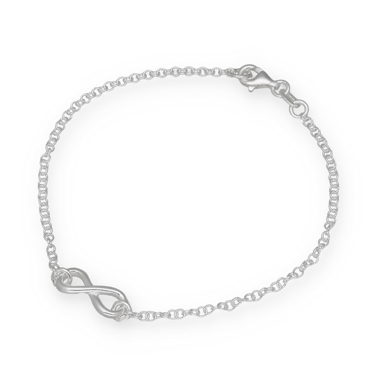 Pulsera Infinito de Plata de Ley 925
