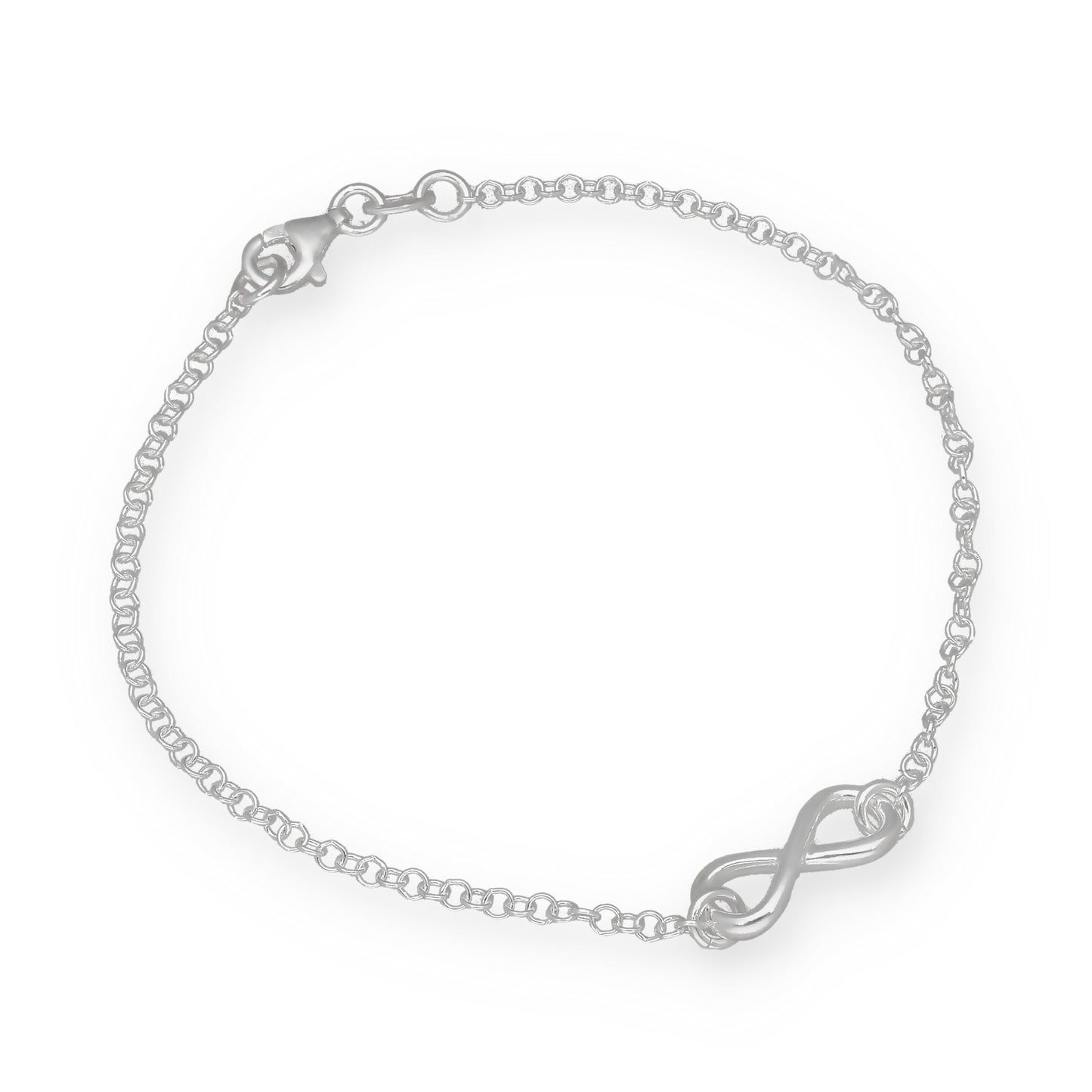 Pulsera Infinito de Plata de Ley 925