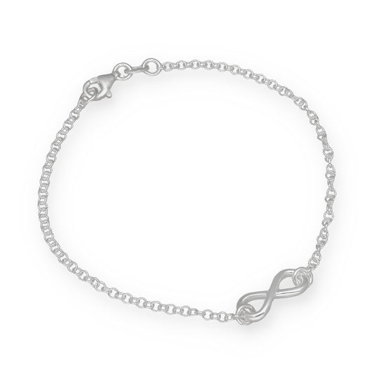 Pulsera Infinito de Plata de Ley 925