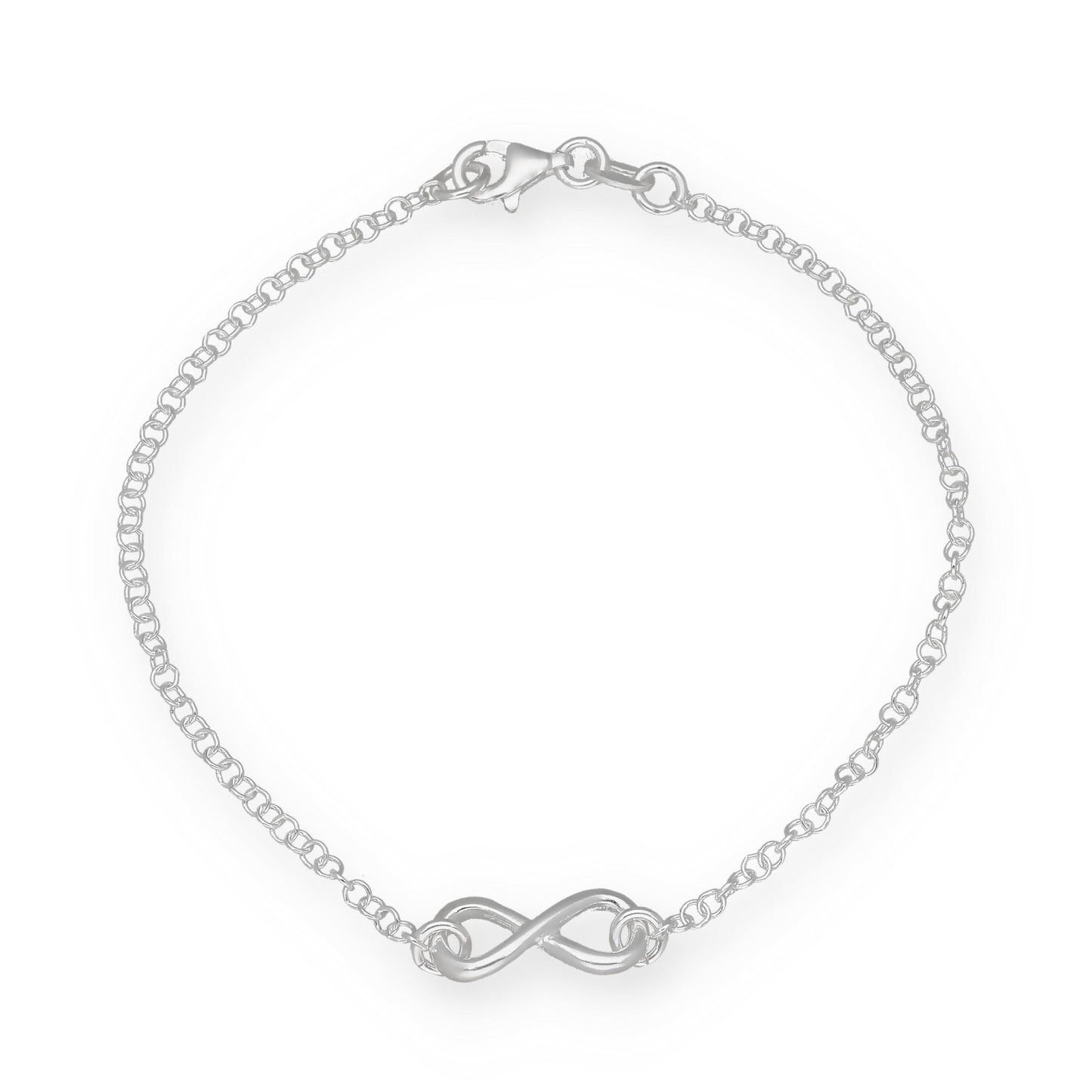Pulsera Infinito de Plata de Ley 925