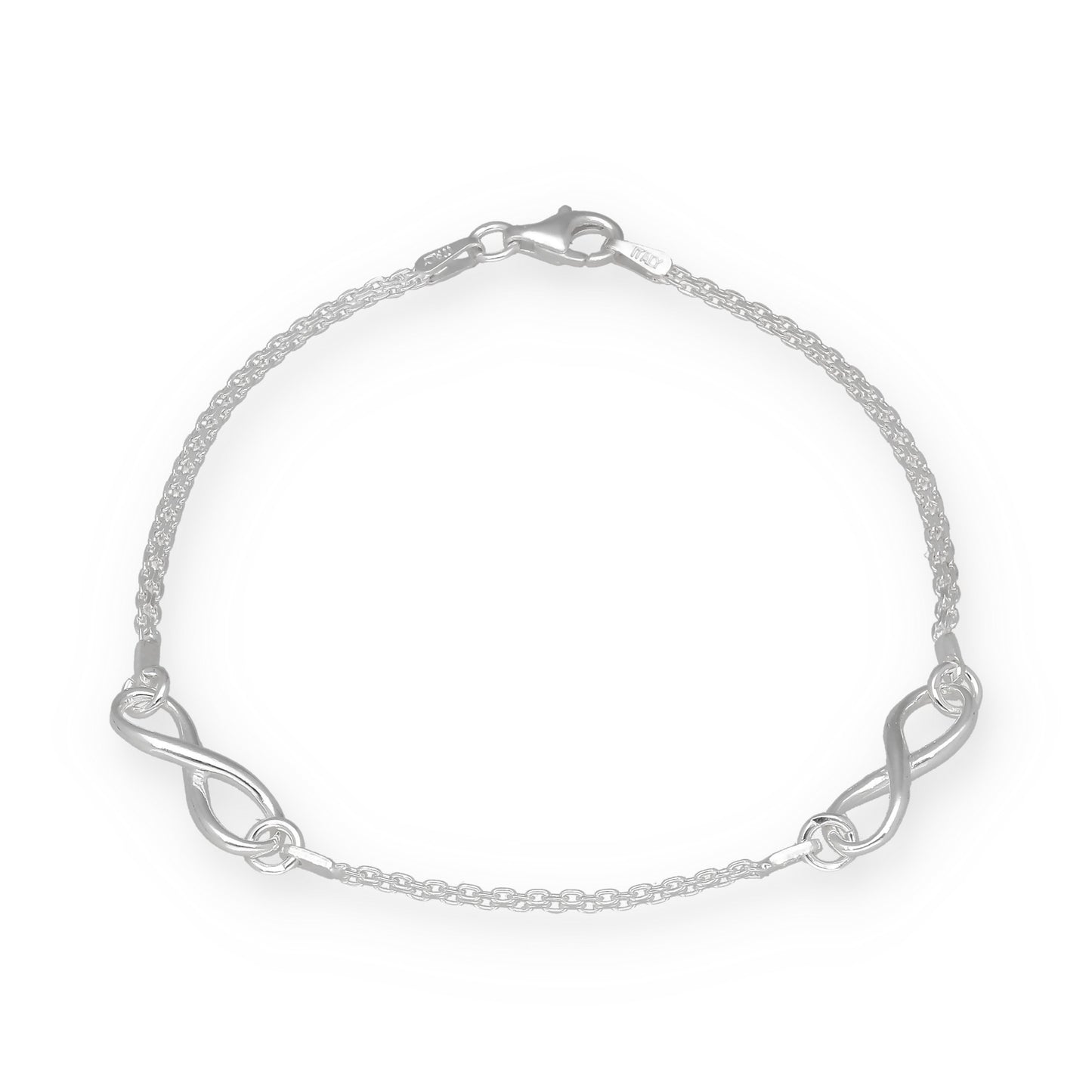 Pulsera Infinitos de Plata de Ley 925