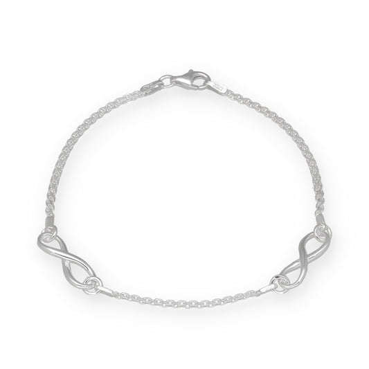 Pulsera Infinitos de Plata de Ley 925