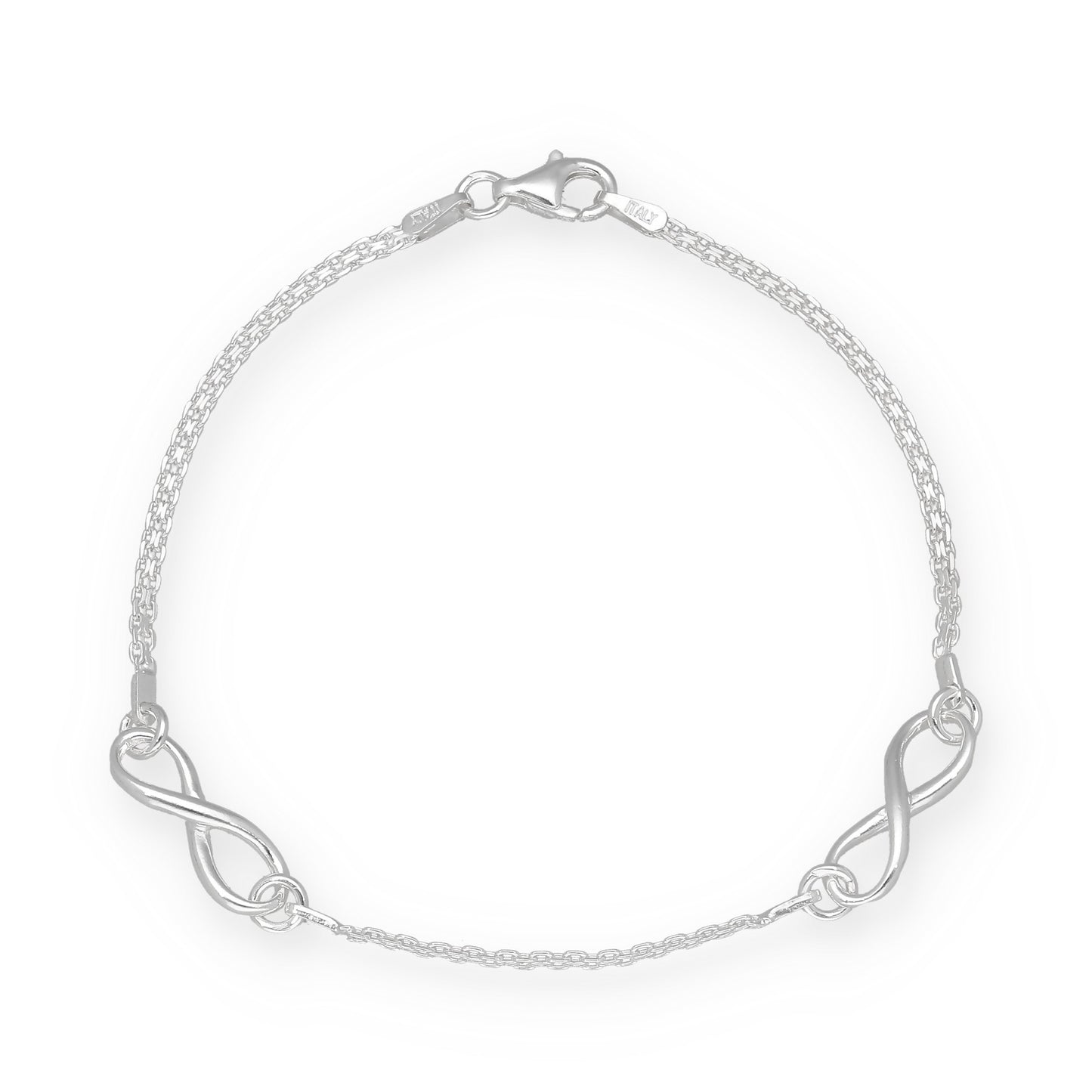 Pulsera Infinitos de Plata de Ley 925