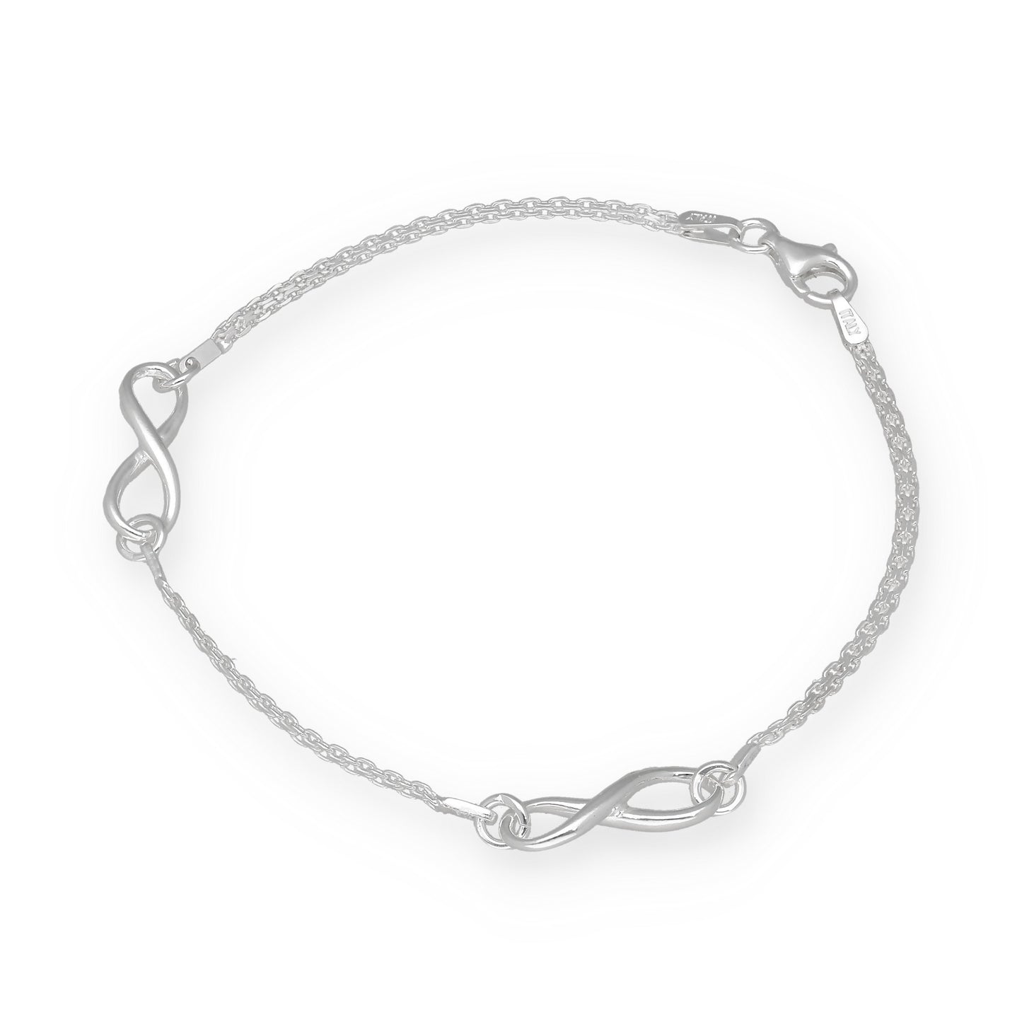 Pulsera Infinitos de Plata de Ley 925