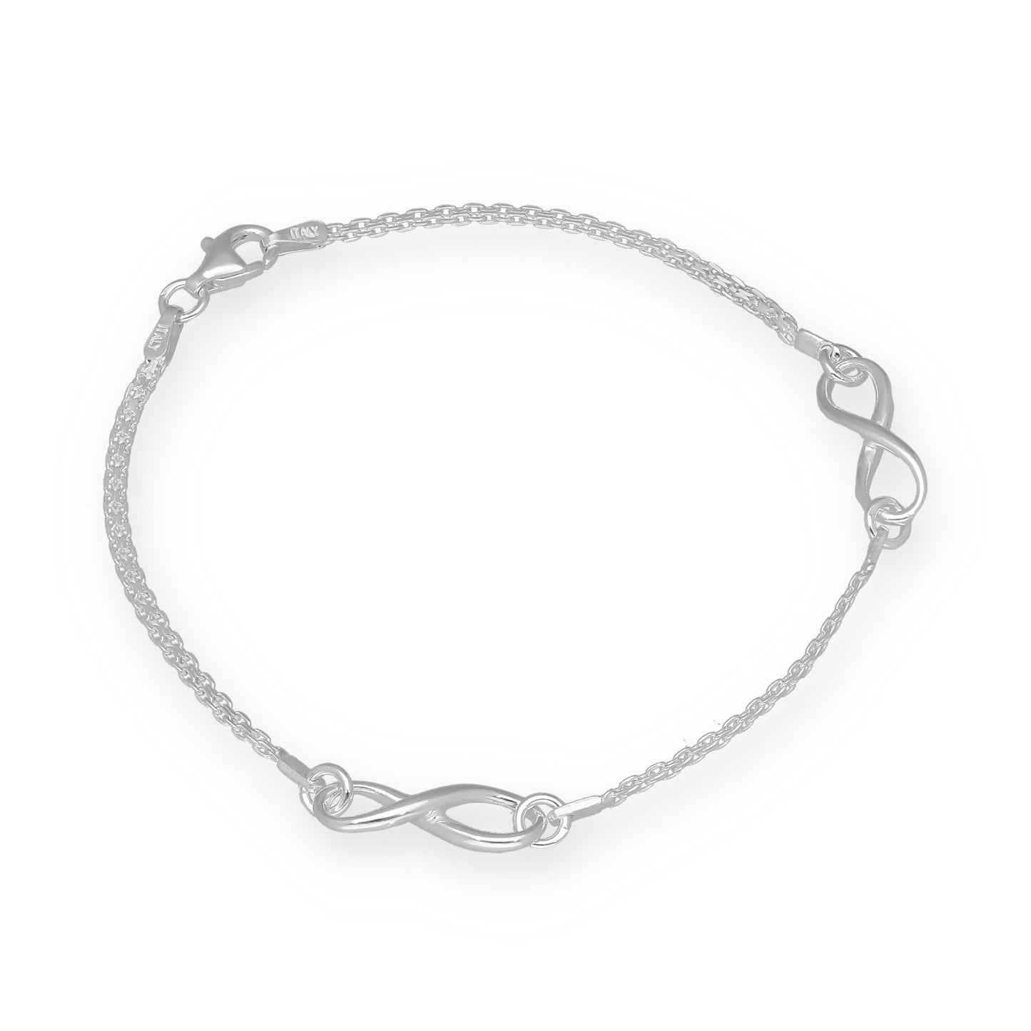 Pulsera Infinitos de Plata de Ley 925