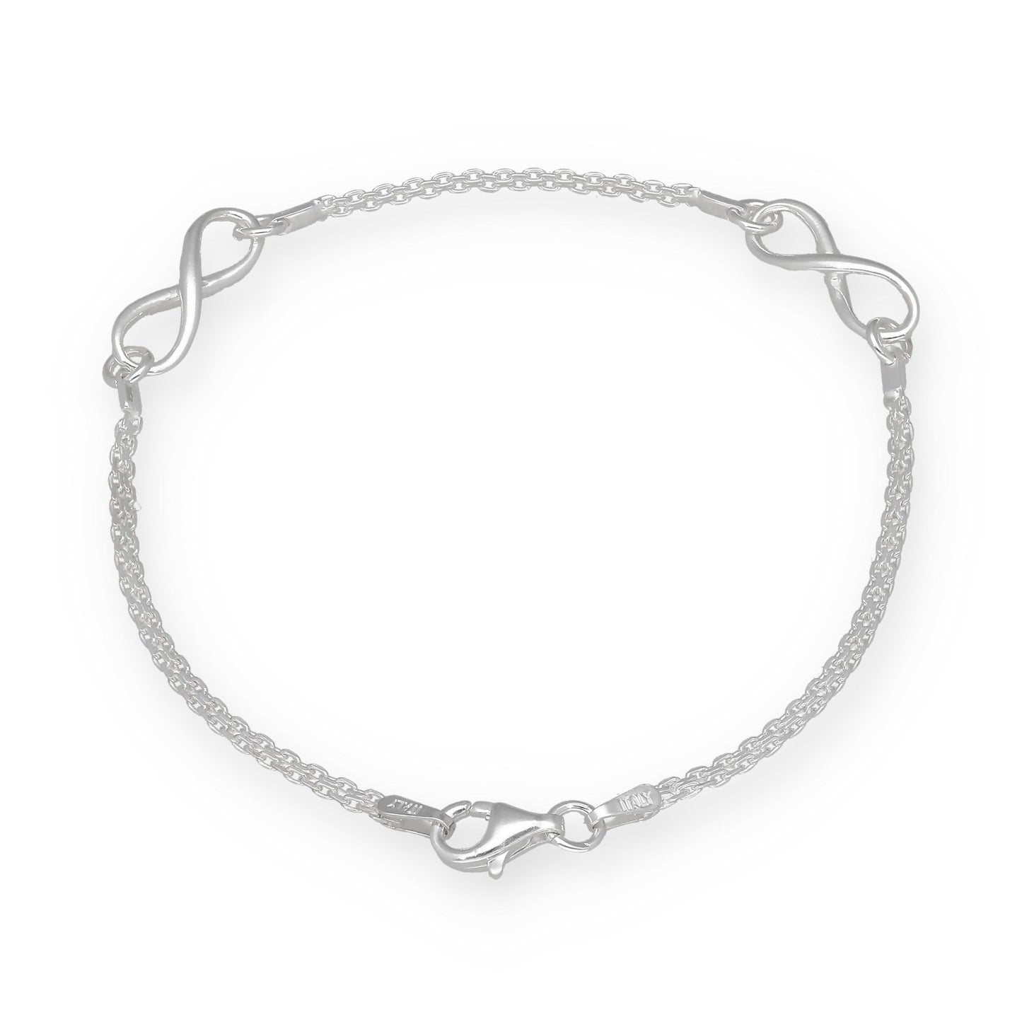 Pulsera Infinitos de Plata de Ley 925
