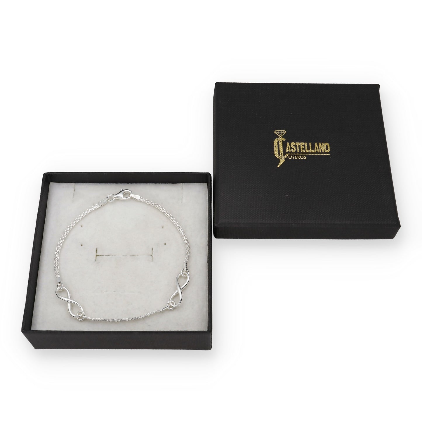 Pulsera Infinitos de Plata de Ley 925