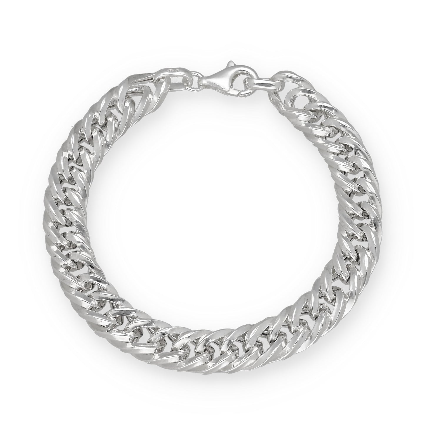 Pulsera Barbada 8.5mm de Plata de Ley 925