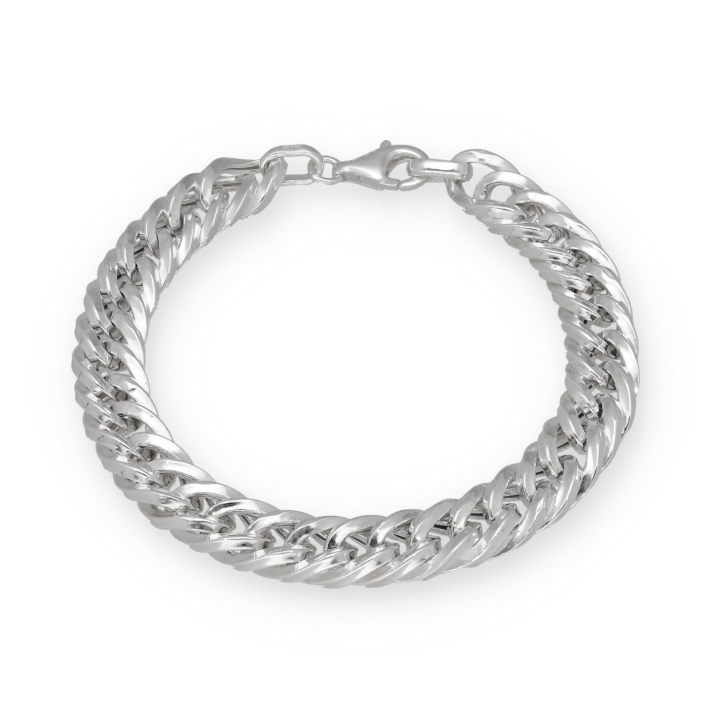 Pulsera Barbada 8.5mm de Plata de Ley 925