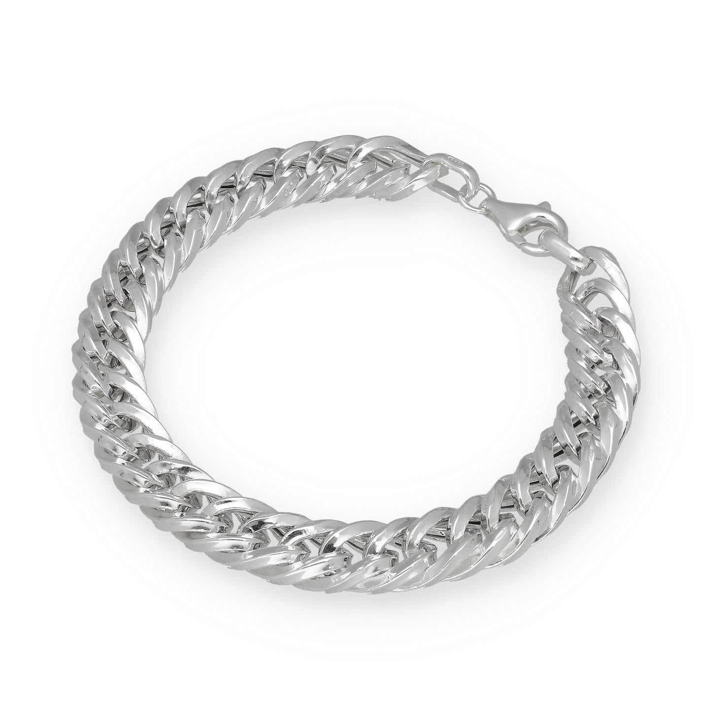 Pulsera Barbada 8.5mm de Plata de Ley 925