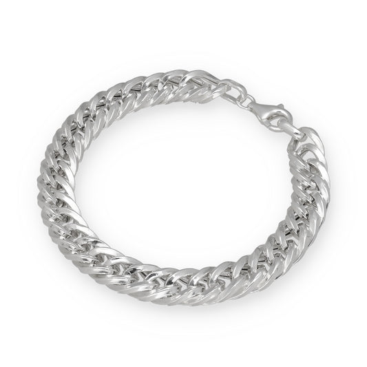 Pulsera Barbada 8.5mm de Plata de Ley 925